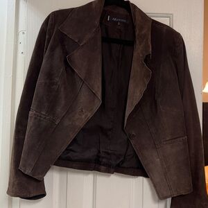 Anne Klein Brown Leather Jacket